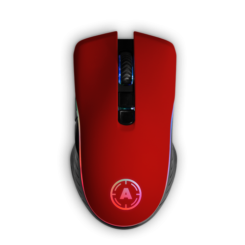 Aim Red Matt RGB Mouse