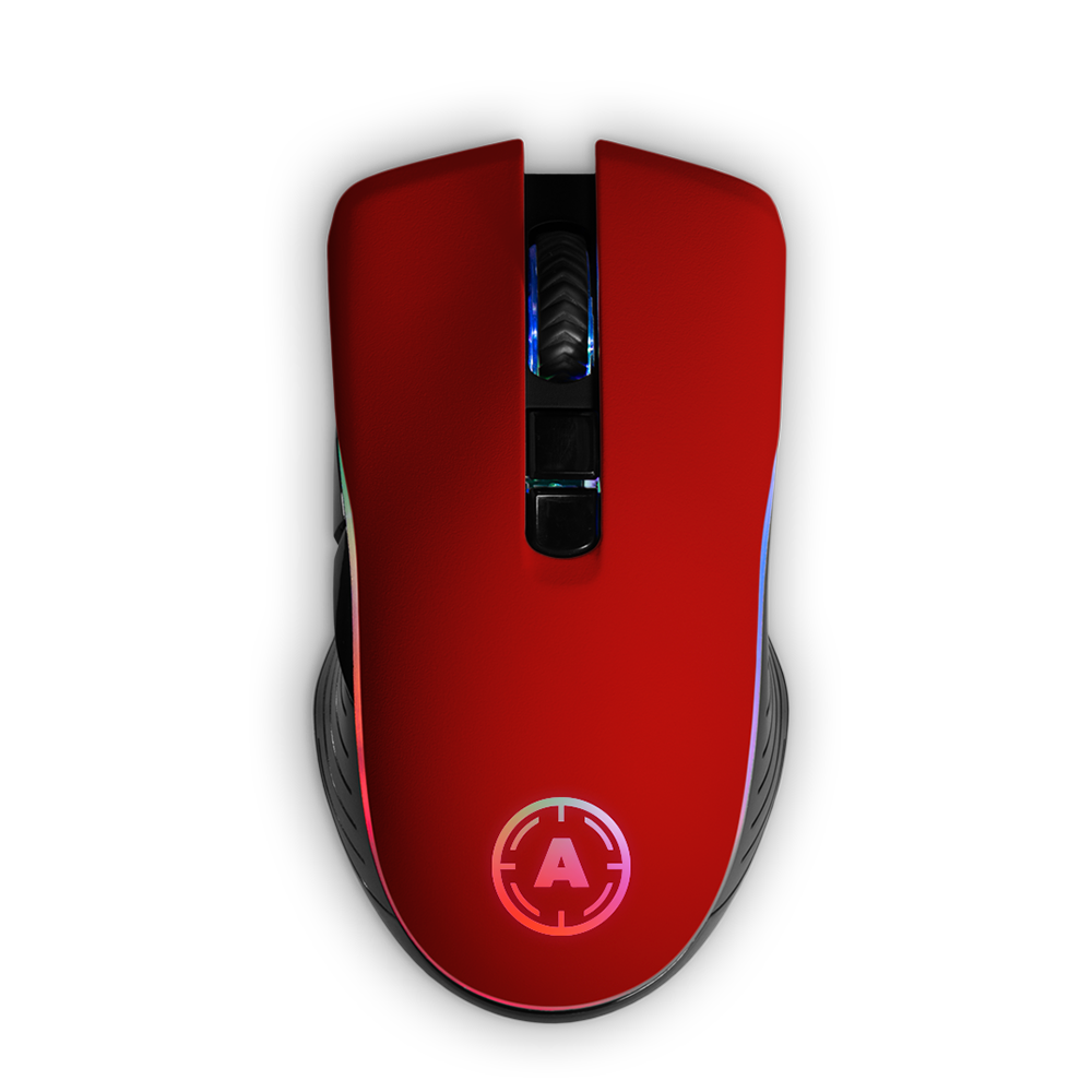 Aim Red Matt RGB Mouse