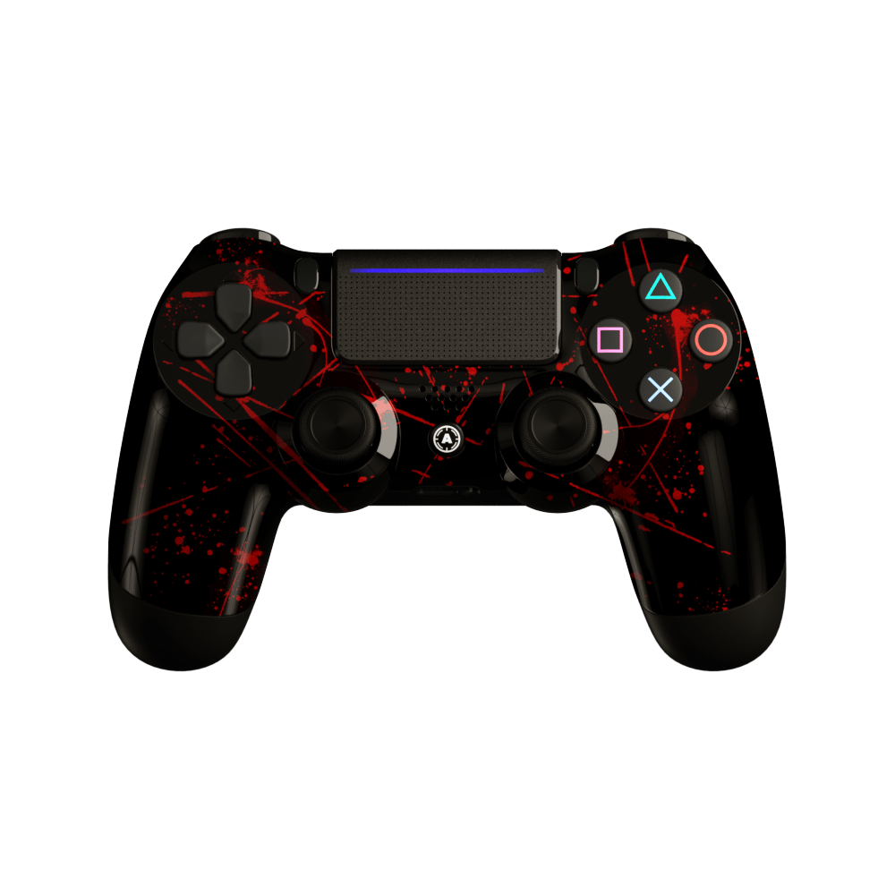 Aim Red Splattern PS4 Controller