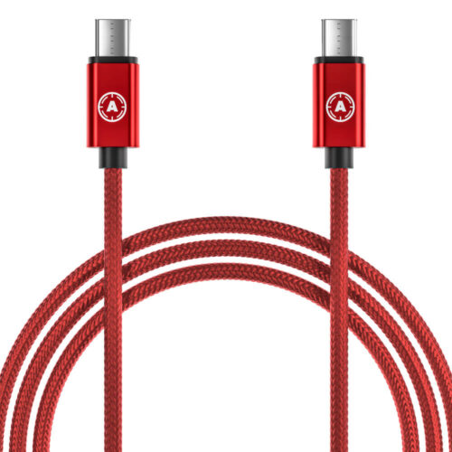 Red Alu AiM USB C Cable - 10ft