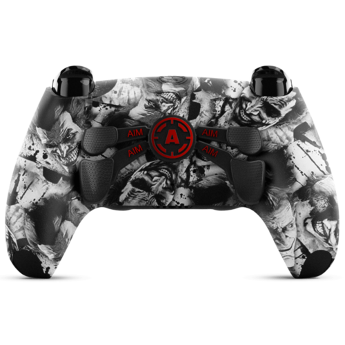 Joker White Fullprint PS5 Aim Controller - Aimcontrollers