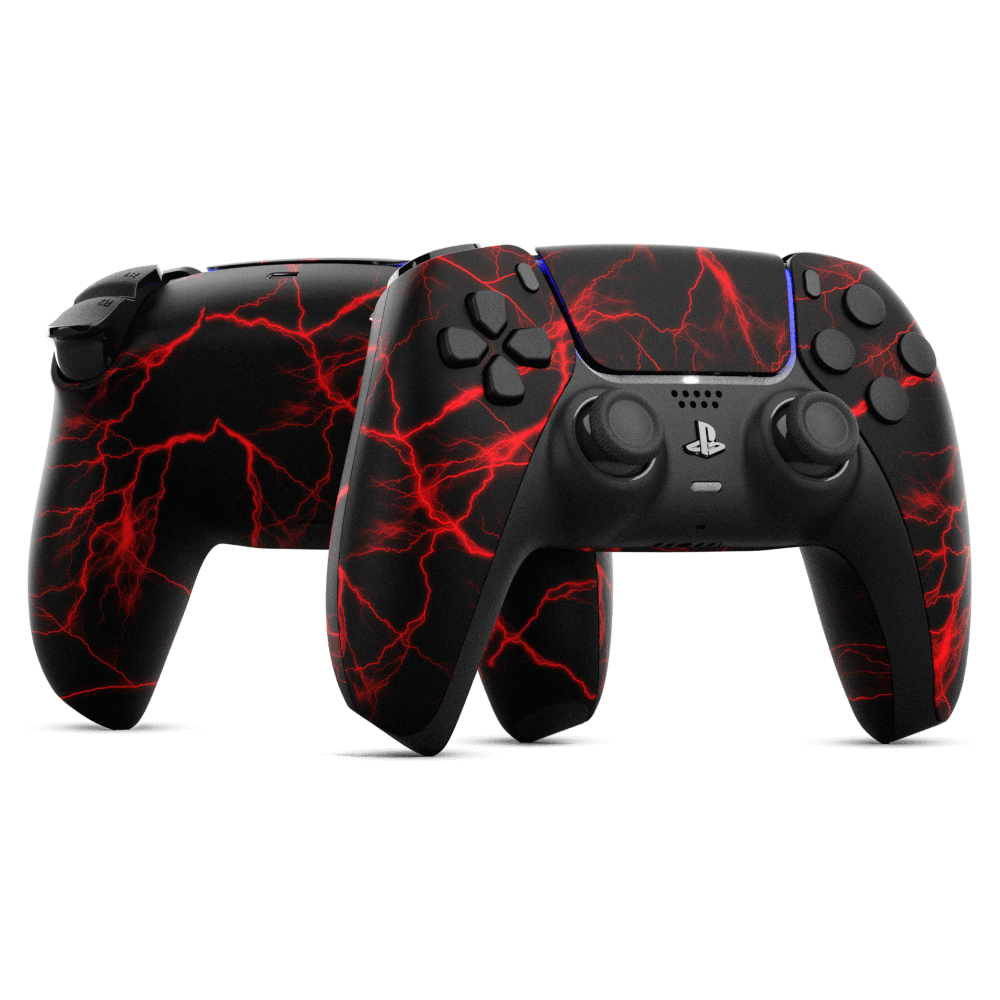 Storm Red Fullprint PS5 Aim Controller