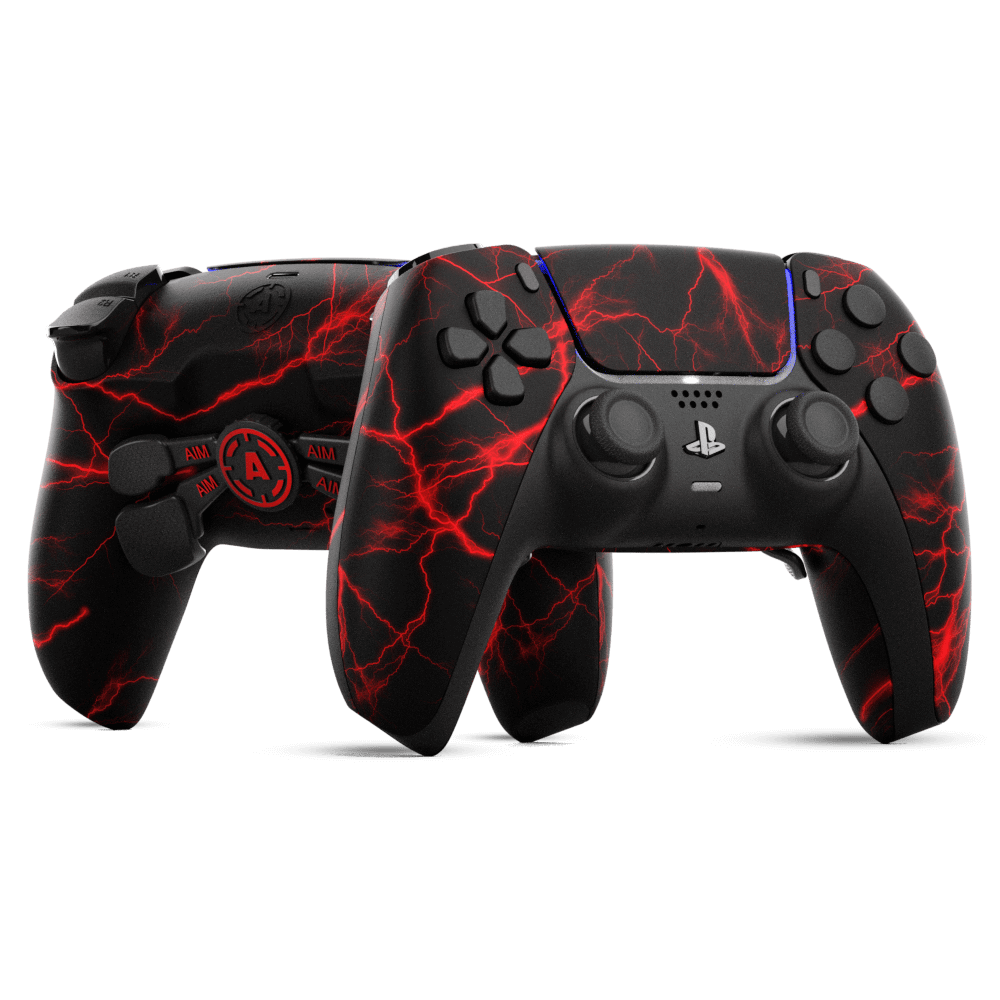 Storm Red Fullprint PS5 Aim Controller