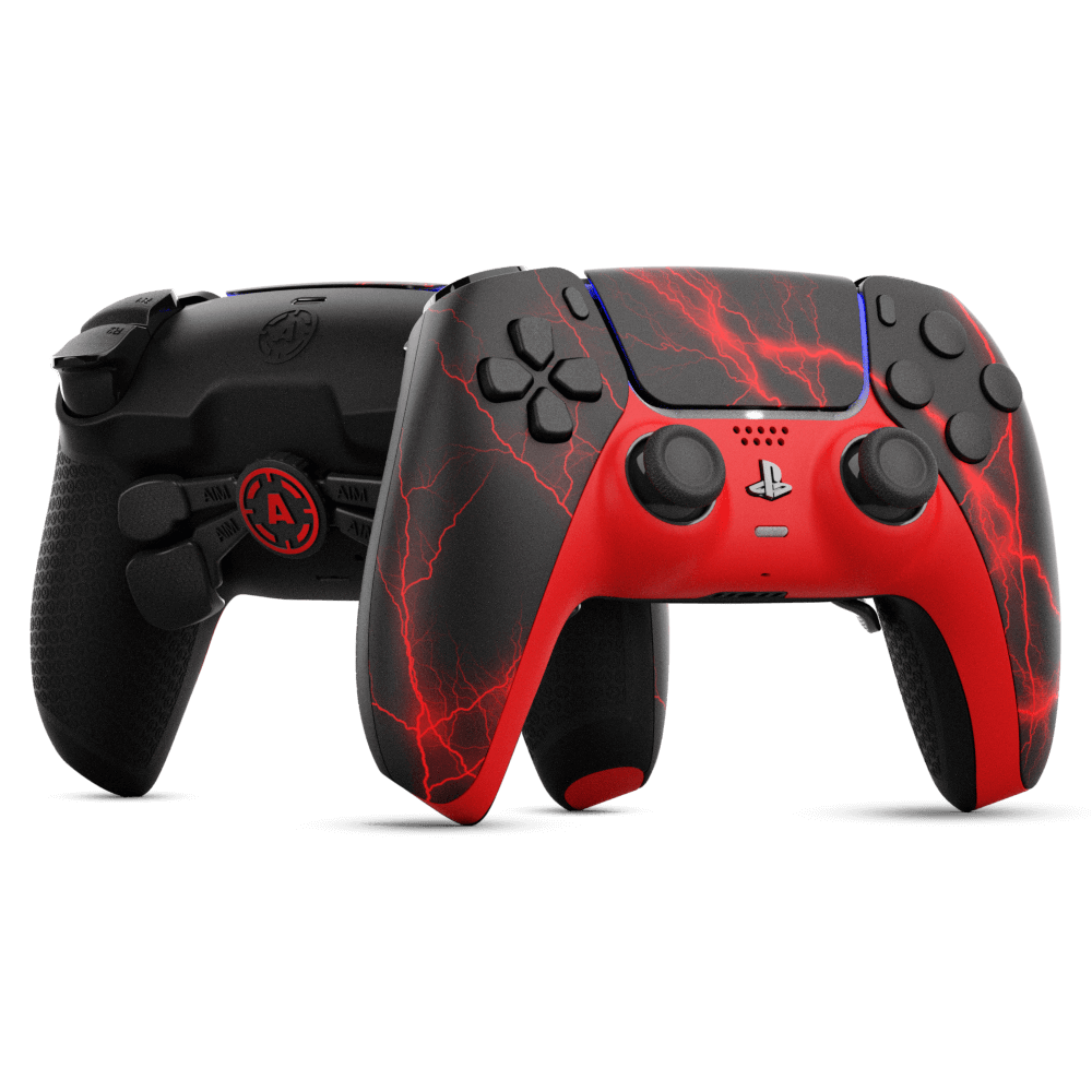 Andragende Medarbejder Skygge Storm Red PS5 Aim Controller - Aimcontrollers