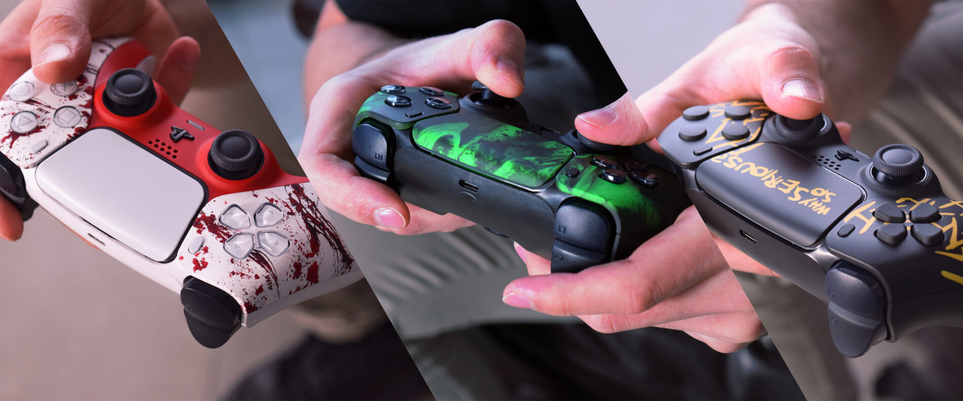 Manette PS5 custom Blood - Personnalisation PS5