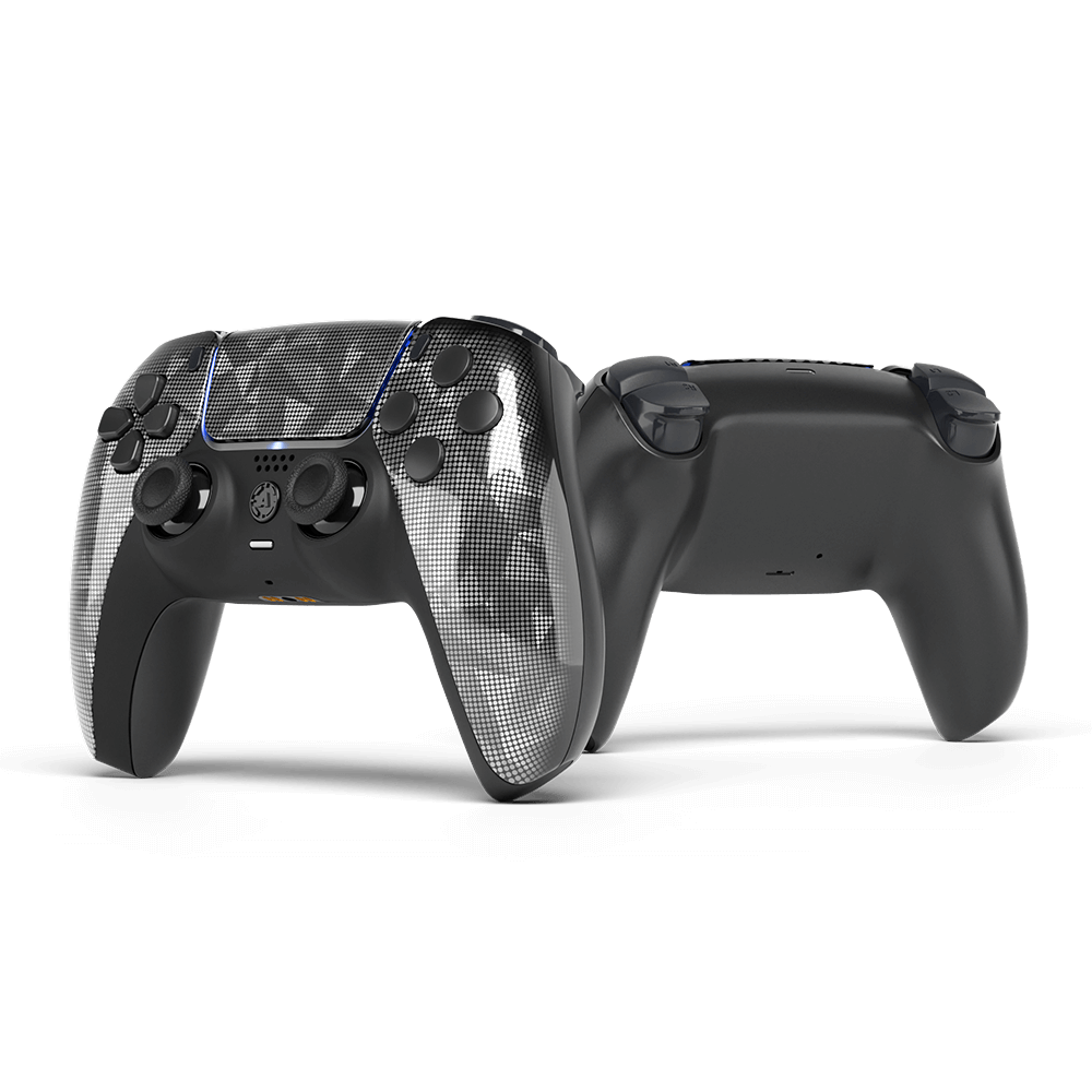 Silver Hologram PS5 Aim Controller