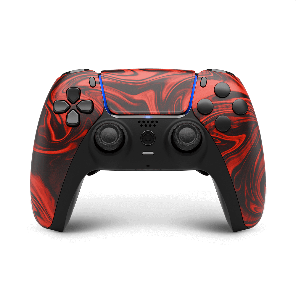 Caustic Red PS5 Aim Controller - Aimcontrollers