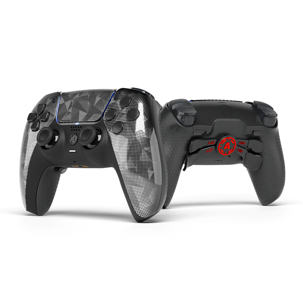 Silver Hologram PS5 Aim Controller