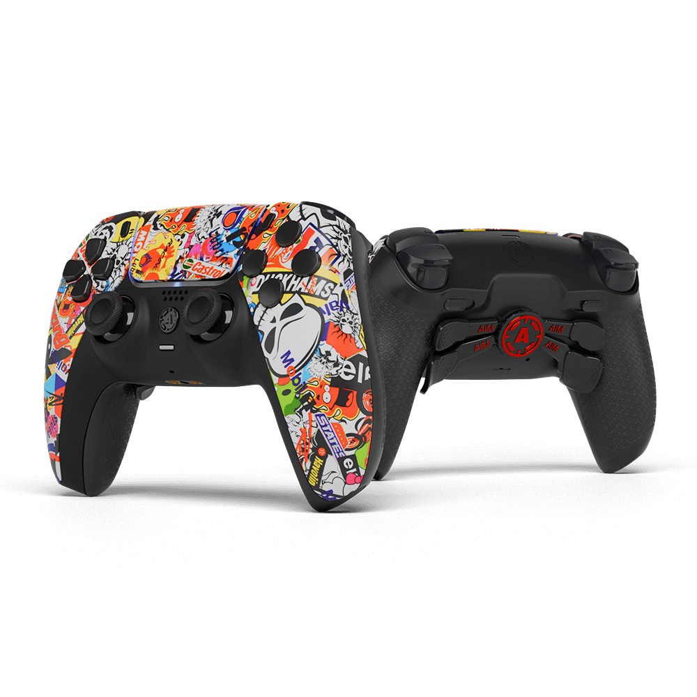 Sticker Bomb PS5 Aim Controller