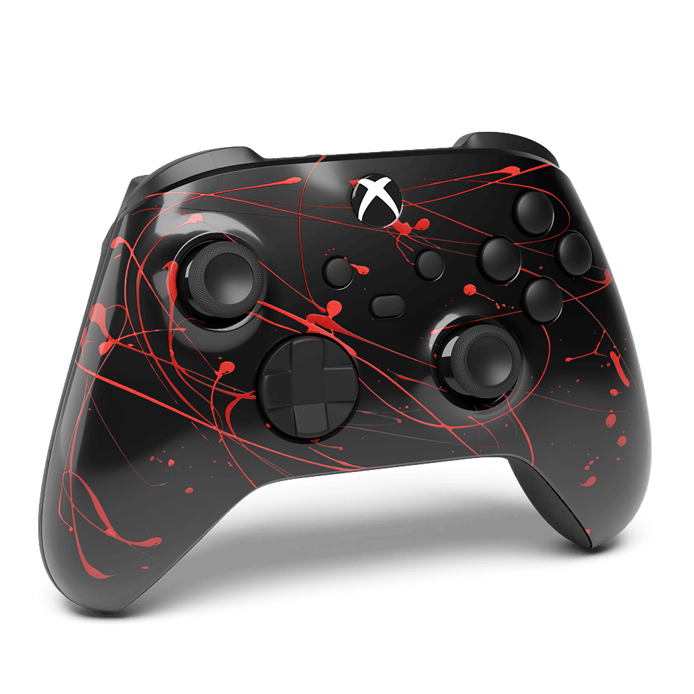 Aim Red Splatter Xbox Series X Controller