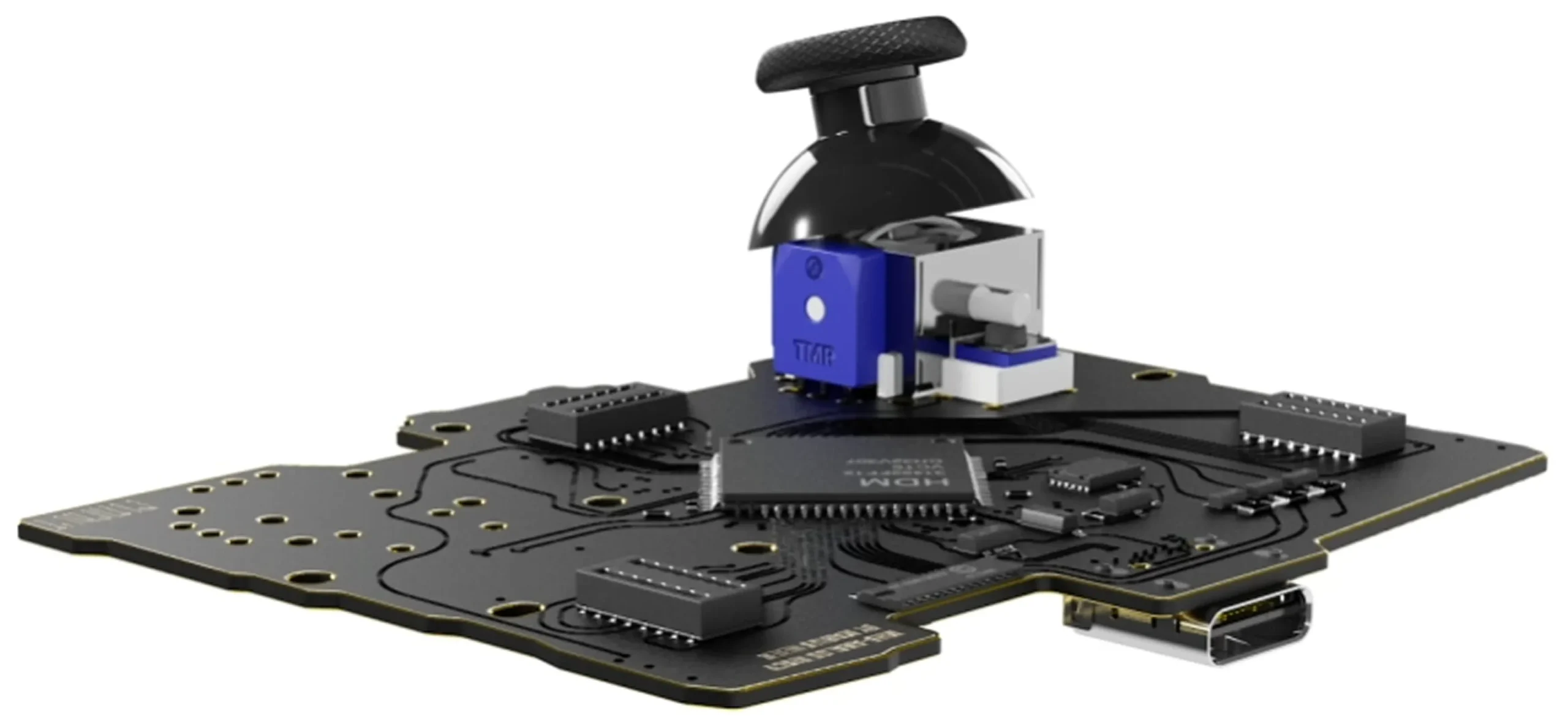Aim MH5 TMR thumbstick on the controller board