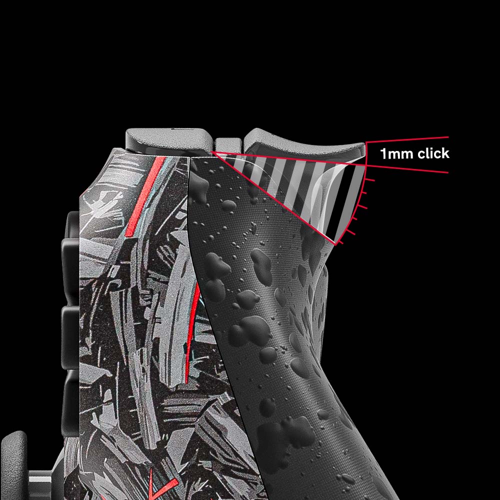 1mm trigger click close-up